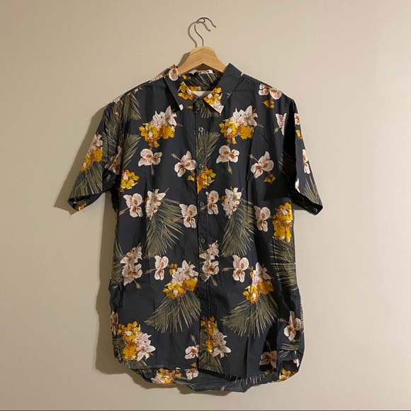 Modern Amusement Other - Modern Amusement Floral Shirt (Charcoal)
